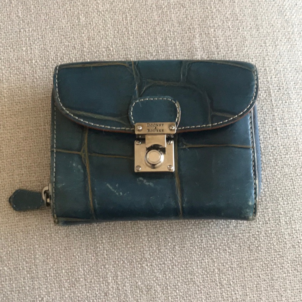 Dooney and Burke vintage croc wallet